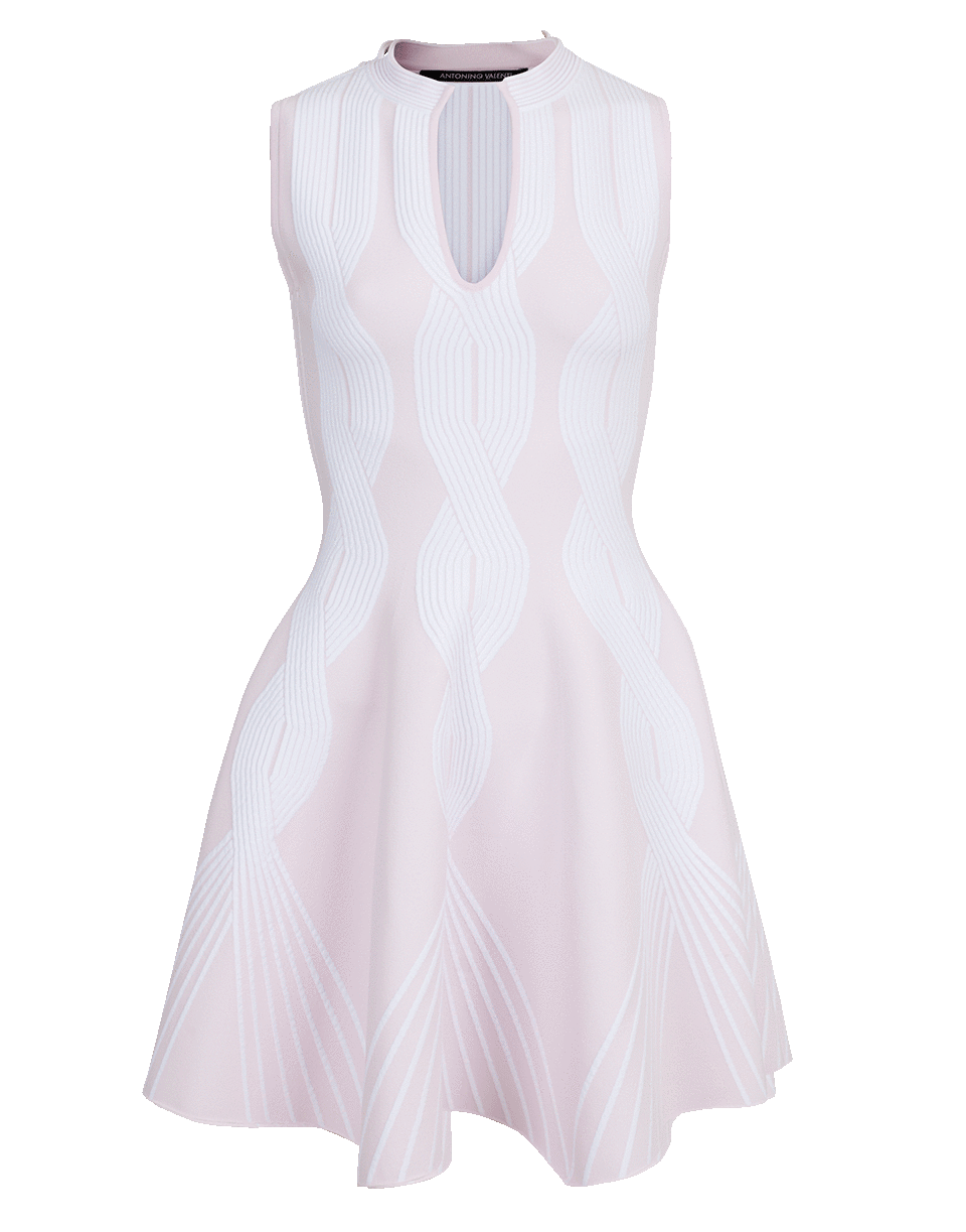 ANTONINO VALENTI-Aisha Skater Dress-ROSE/WHT