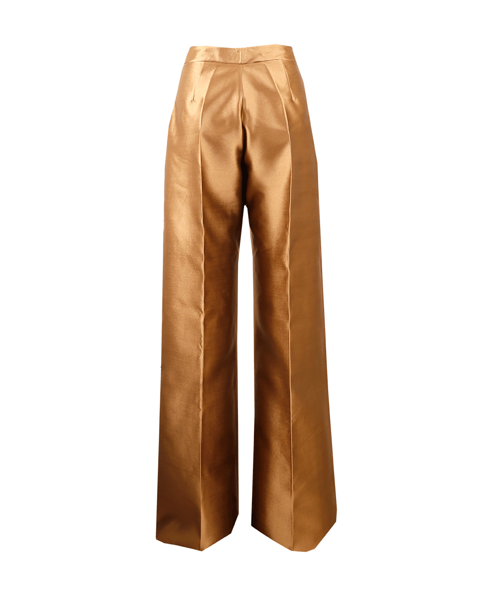 ANTONIO BERARDI-Shantung Wide Leg Pant-HAZELNUT