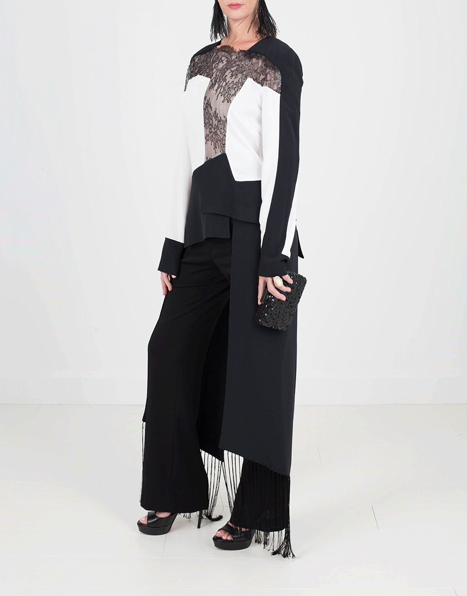 ANTONIO BERARDI-Lace Insert Top-