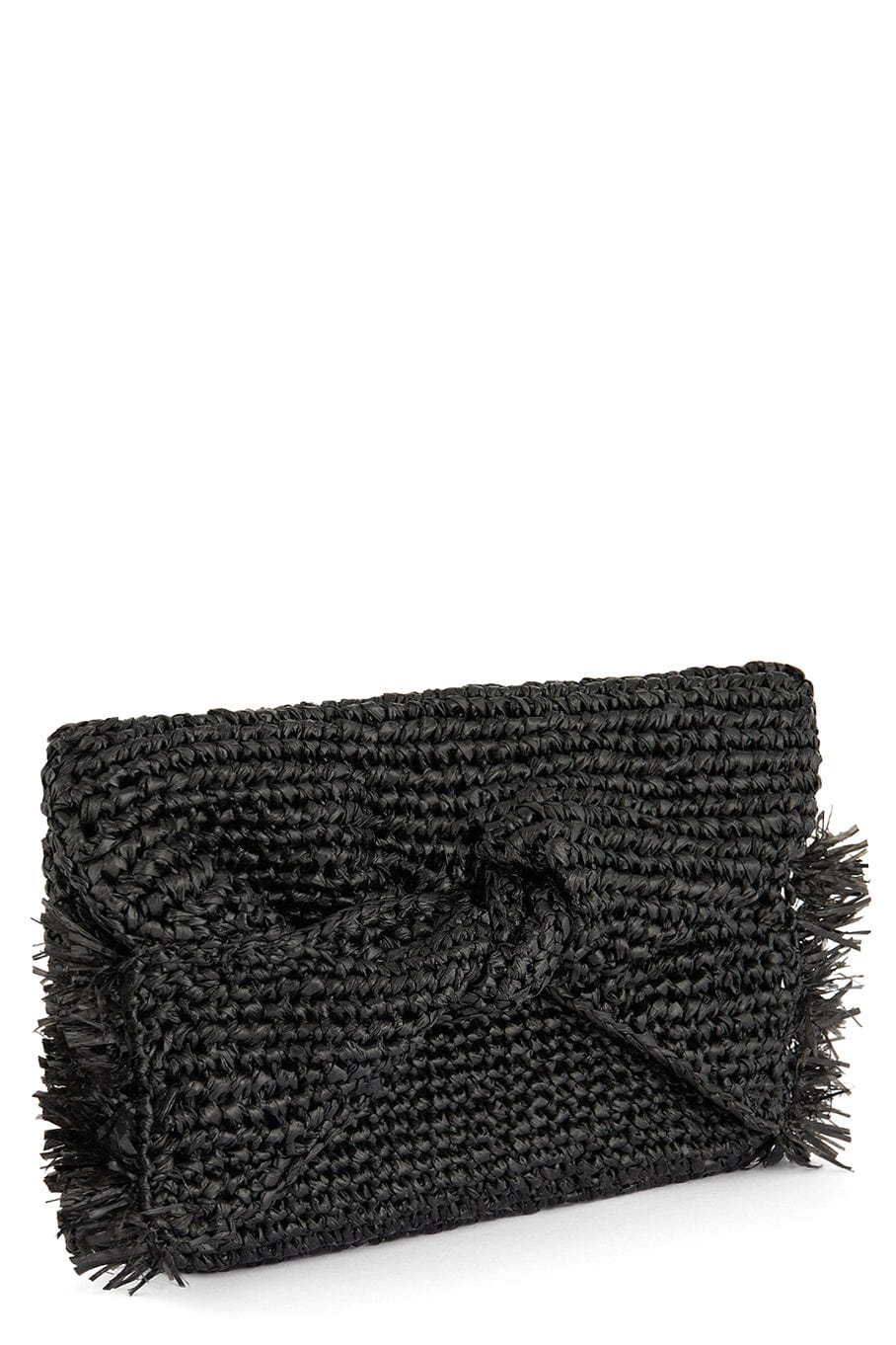 ANYA HINDMARCH-Bow Clutch - Black-BLACK