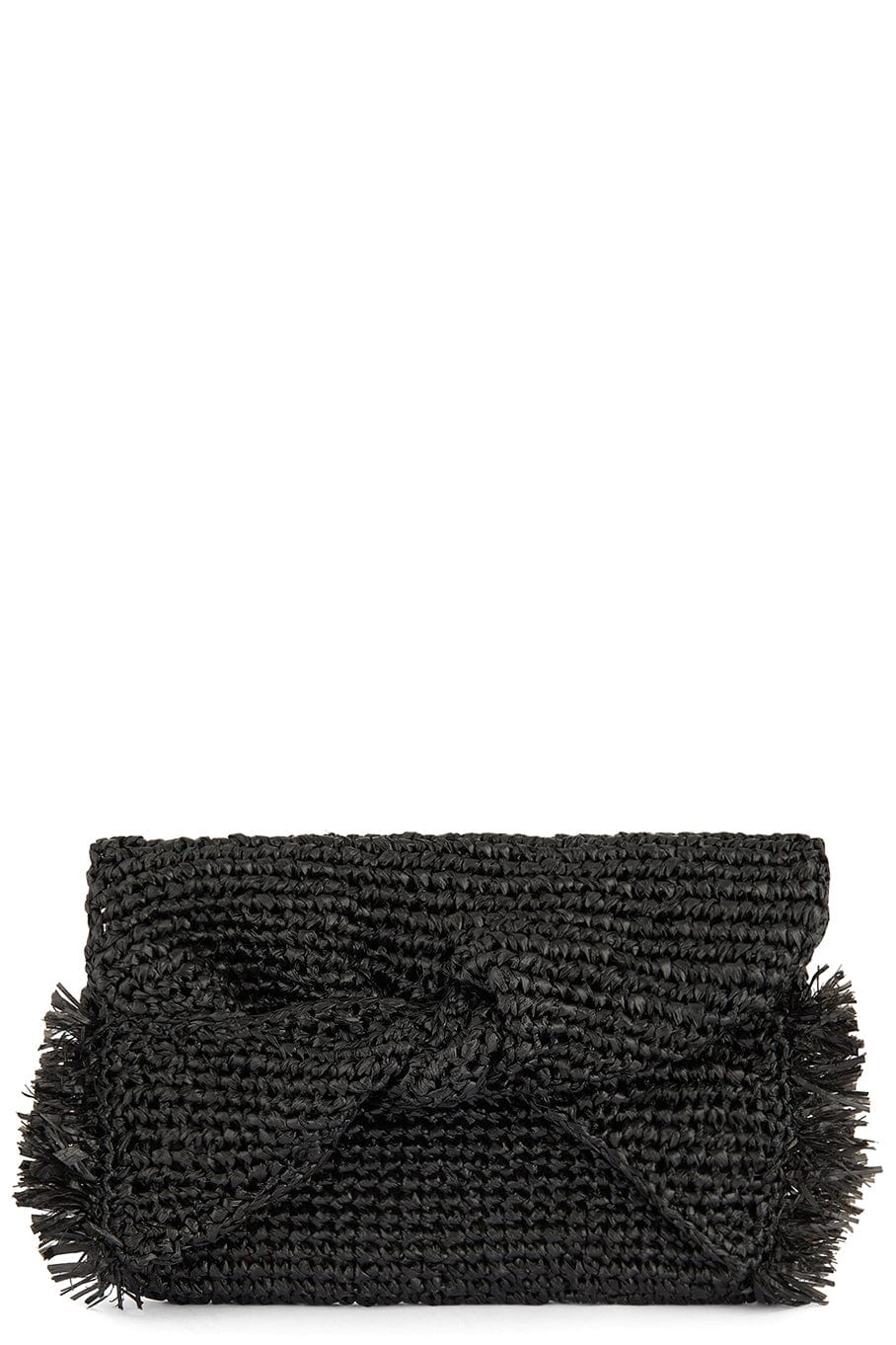 ANYA HINDMARCH-Bow Clutch - Black-BLACK