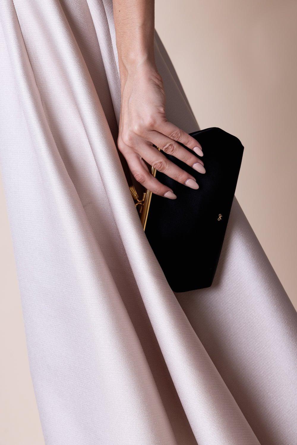 ANYA HINDMARCH-Maud Tassel Clutch - Black-BLACK