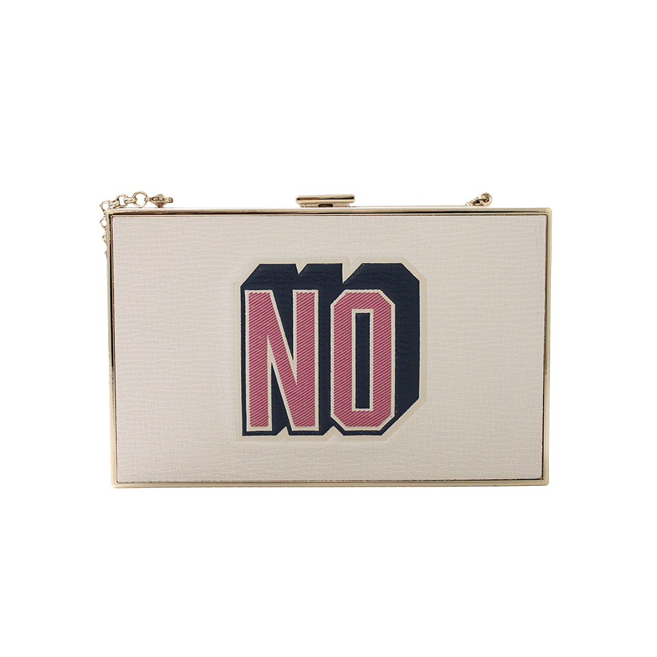 ANYA HINDMARCH-Imperial Box Clutch-CHALK