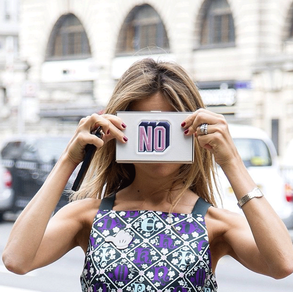 ANYA HINDMARCH-Imperial Box Clutch-CHALK