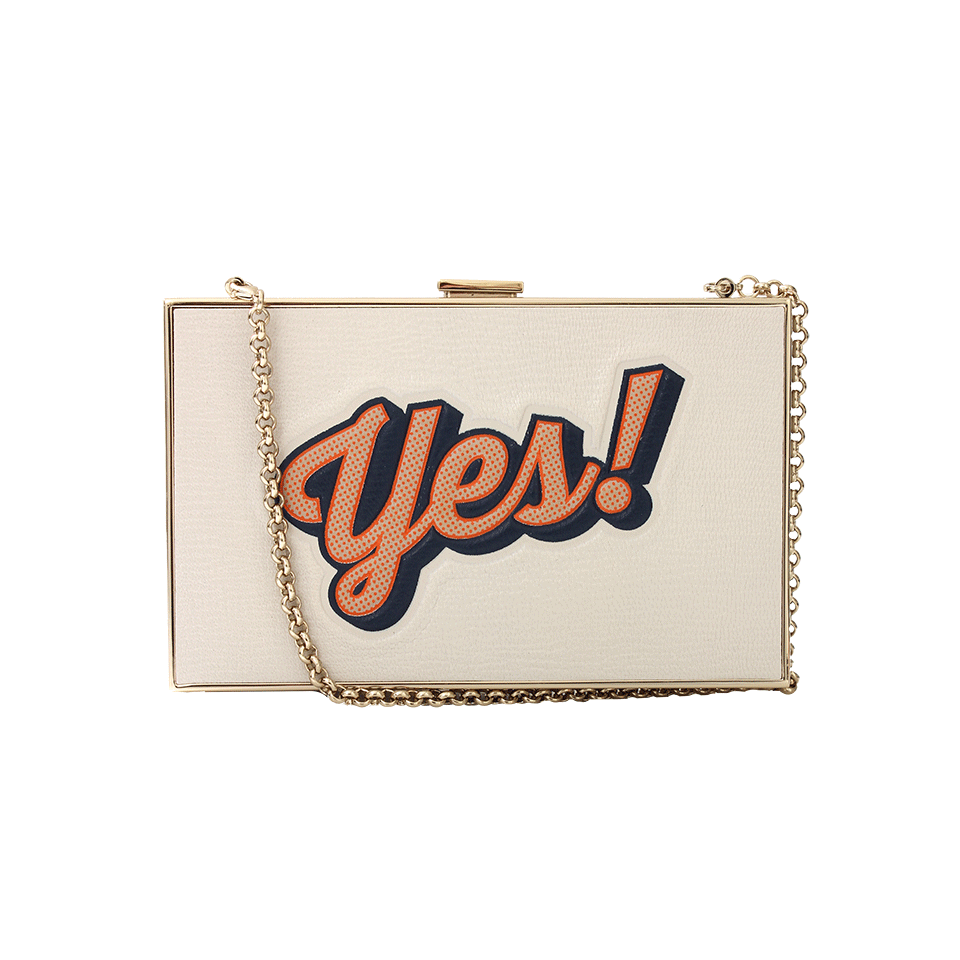 ANYA HINDMARCH-Imperial Box Clutch-CHALK