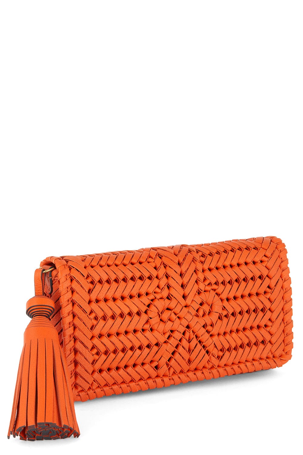 ANYA HINDMARCH-Neeson Tassel Clutch - Ginger-GINGER