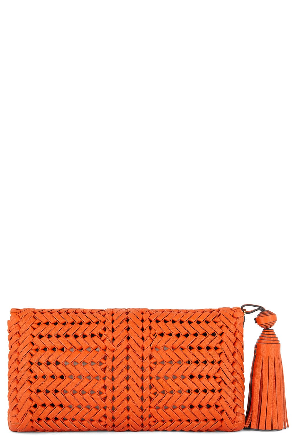 ANYA HINDMARCH-Neeson Tassel Clutch - Ginger-GINGER
