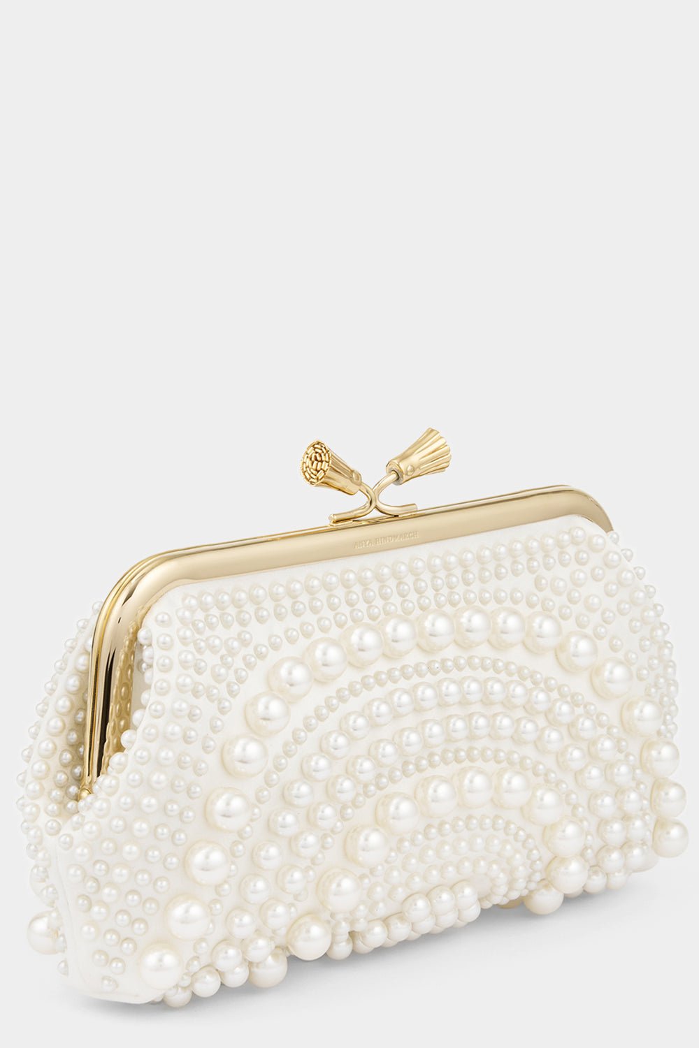 ANYA HINDMARCH-Maud Tassel Clutch - Ivory-IVORY
