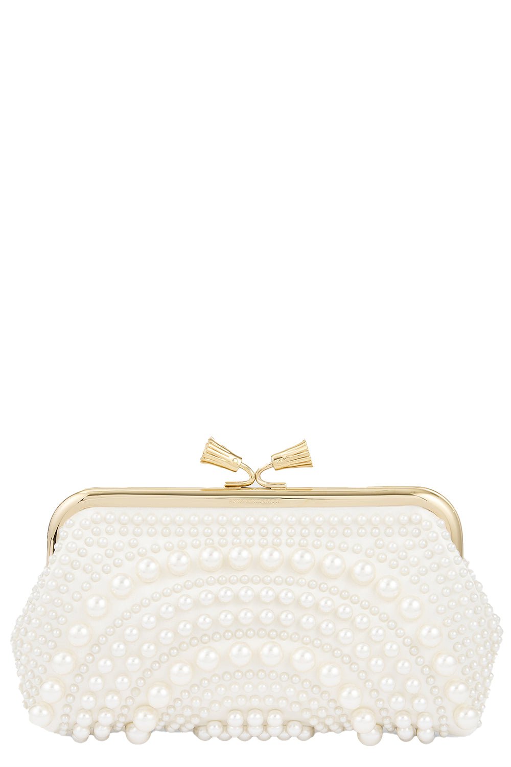 ANYA HINDMARCH-Maud Tassel Clutch - Ivory-IVORY