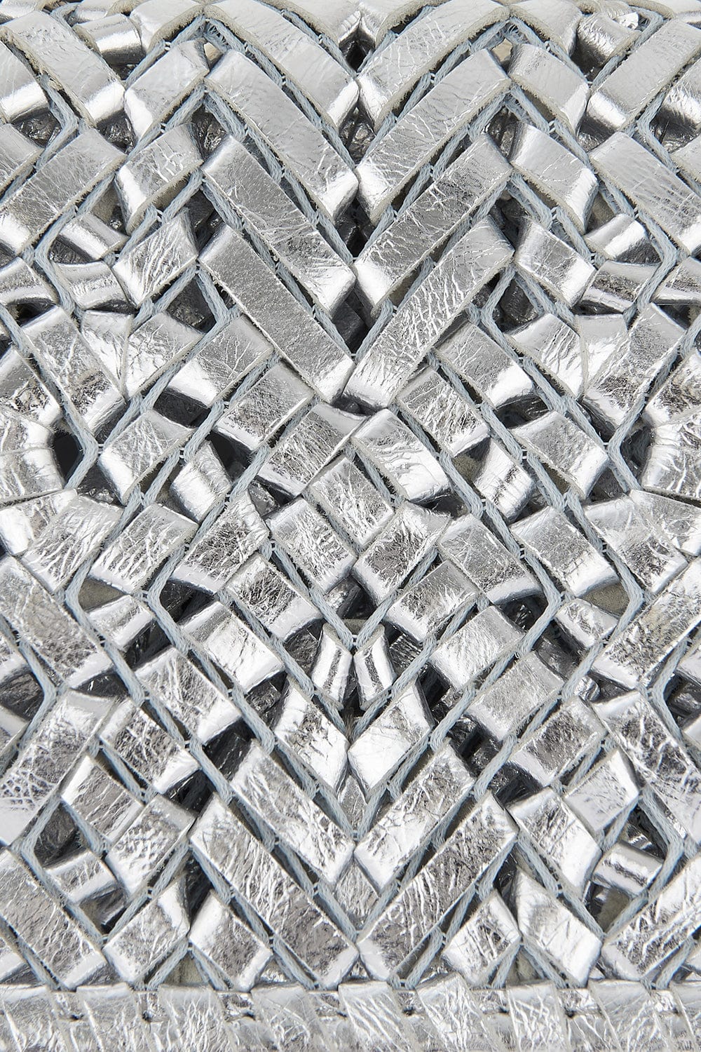 ANYA HINDMARCH-Neeson Tassel Clutch - Silver-SILVER