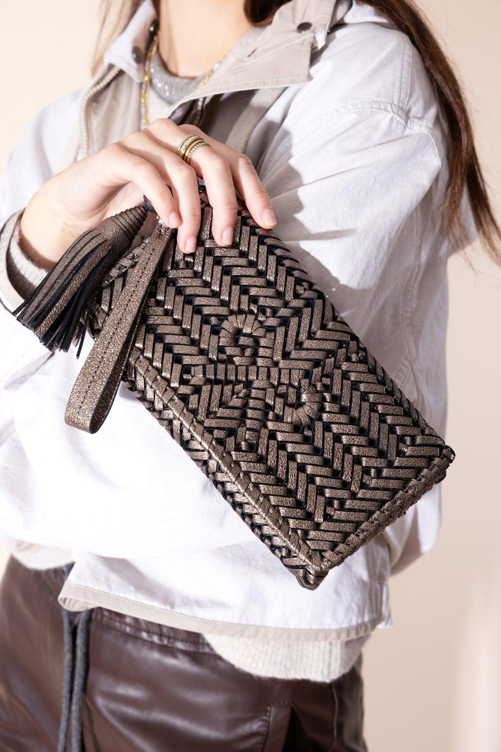 ANYA HINDMARCH-Neeson Tassel Clutch - Smog-SMOG