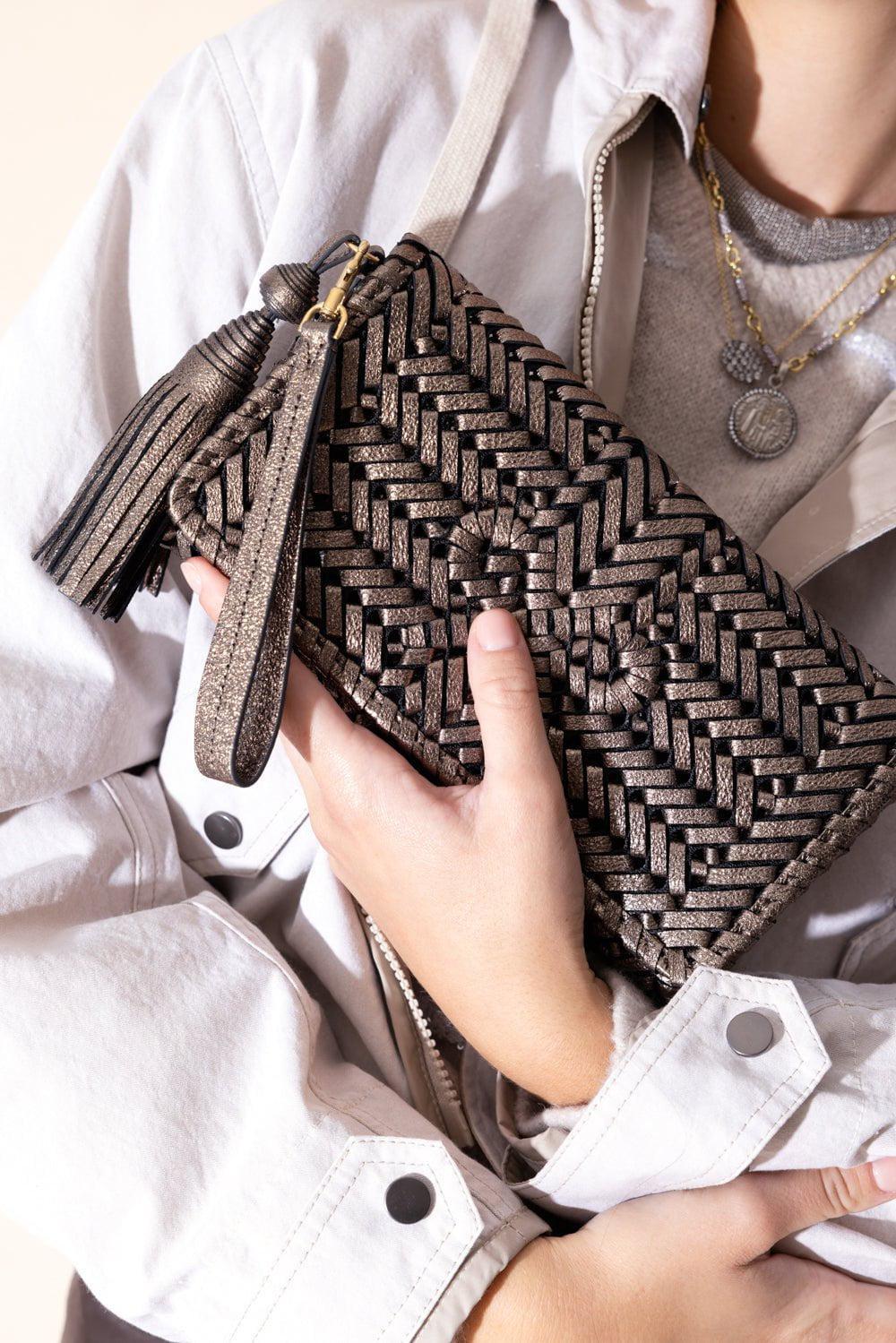 ANYA HINDMARCH-Neeson Tassel Clutch - Smog-SMOG