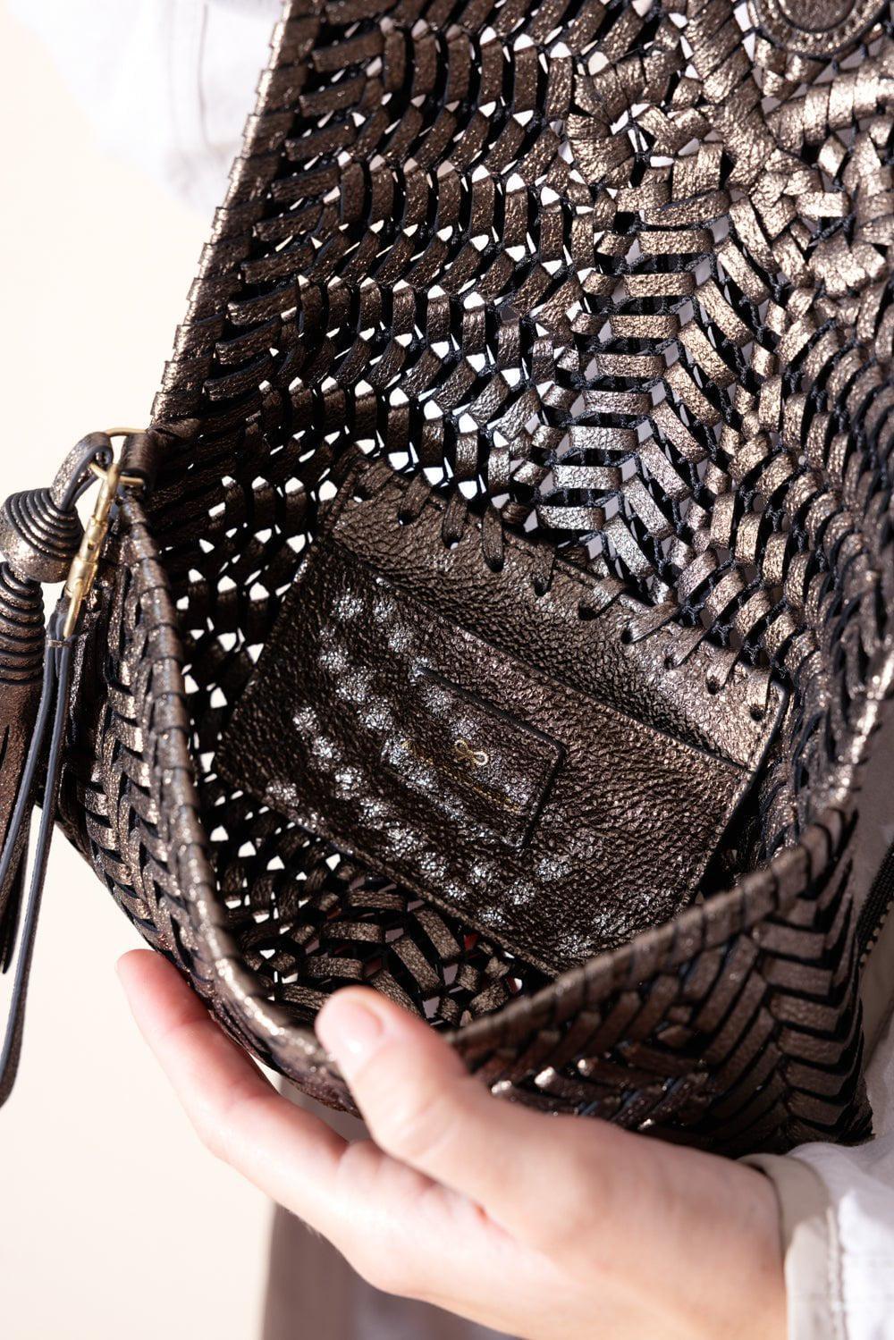 ANYA HINDMARCH-Neeson Tassel Clutch - Smog-SMOG
