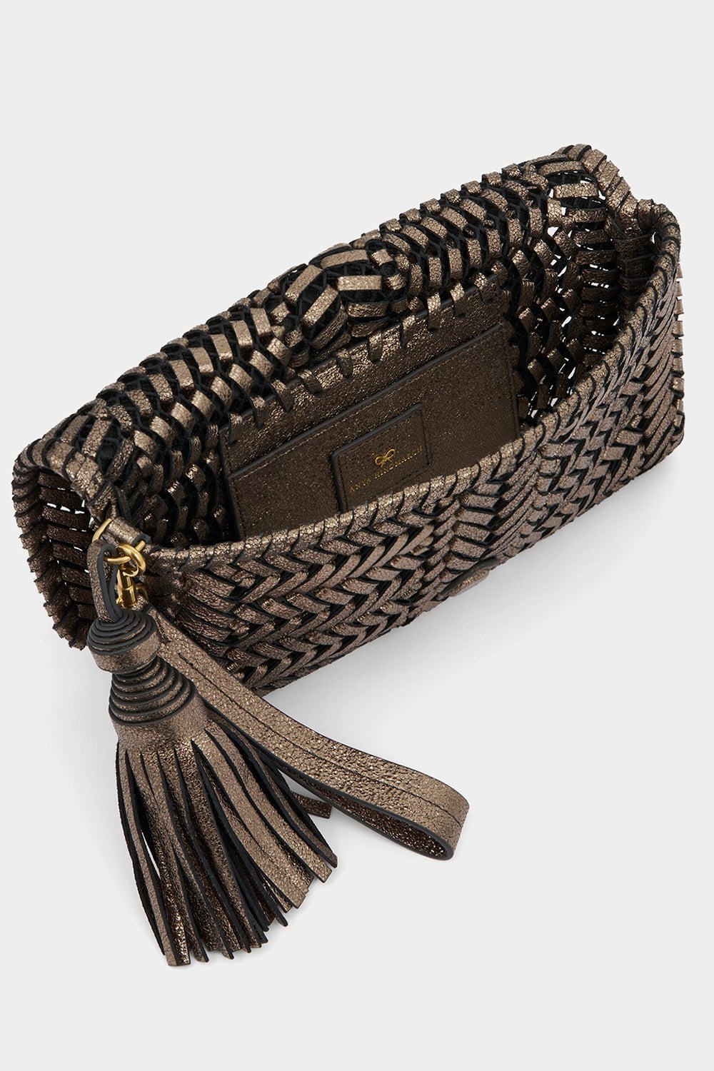 ANYA HINDMARCH-Neeson Tassel Clutch - Smog-SMOG