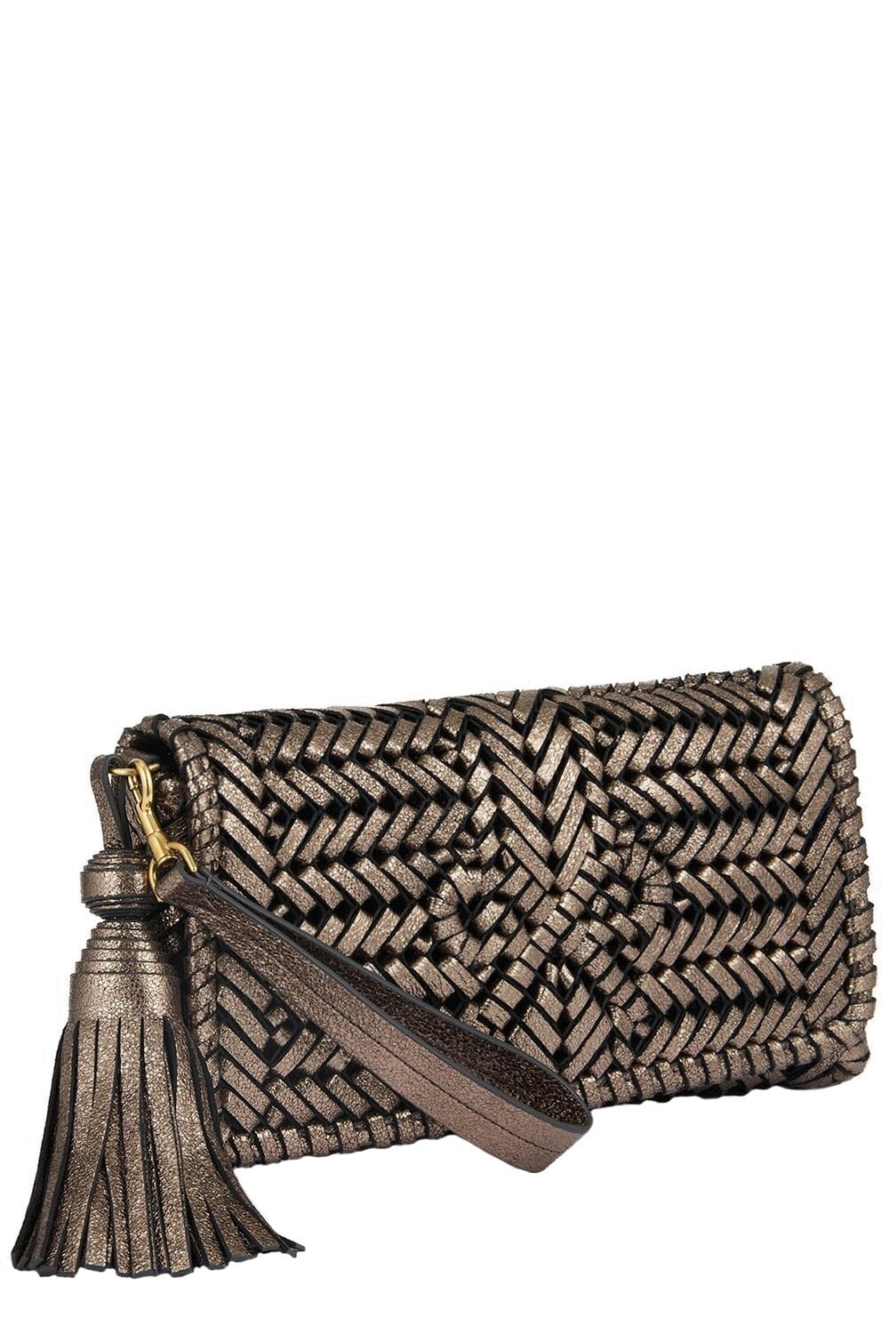 ANYA HINDMARCH-Neeson Tassel Clutch - Smog-SMOG