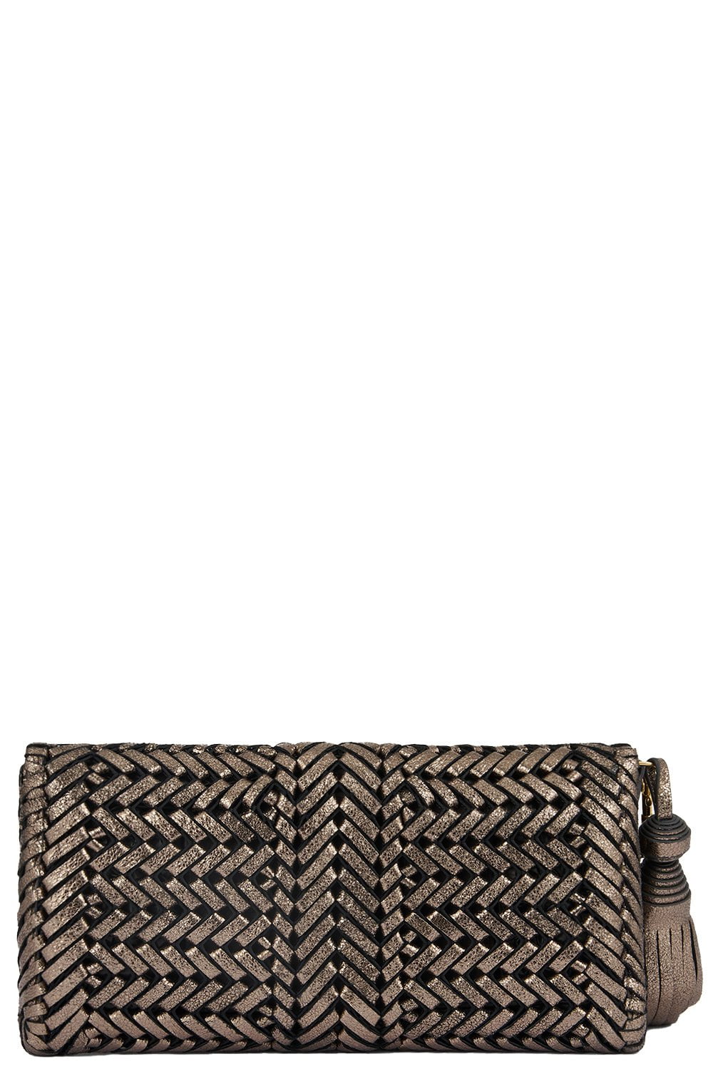 ANYA HINDMARCH-Neeson Tassel Clutch - Smog-SMOG