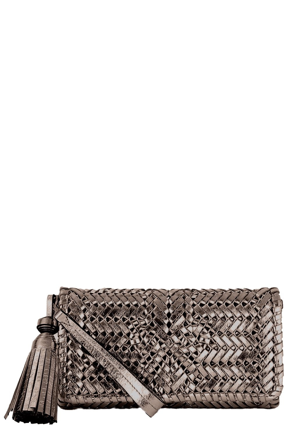 ANYA HINDMARCH-Neeson Tassel Clutch - Smog-SMOG