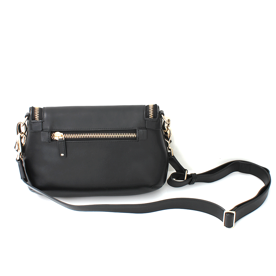 ANYA HINDMARCH-Maxi Zip Crossbody-BLACK