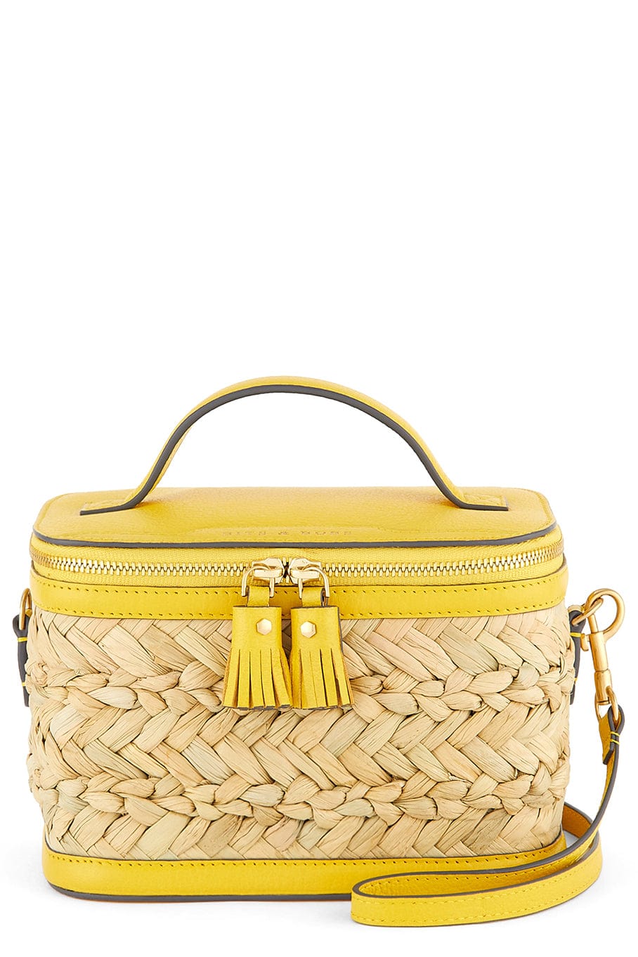 ANYA HINDMARCH-Bits And Bobs Crossbody Bag-NATURAL YELLOW