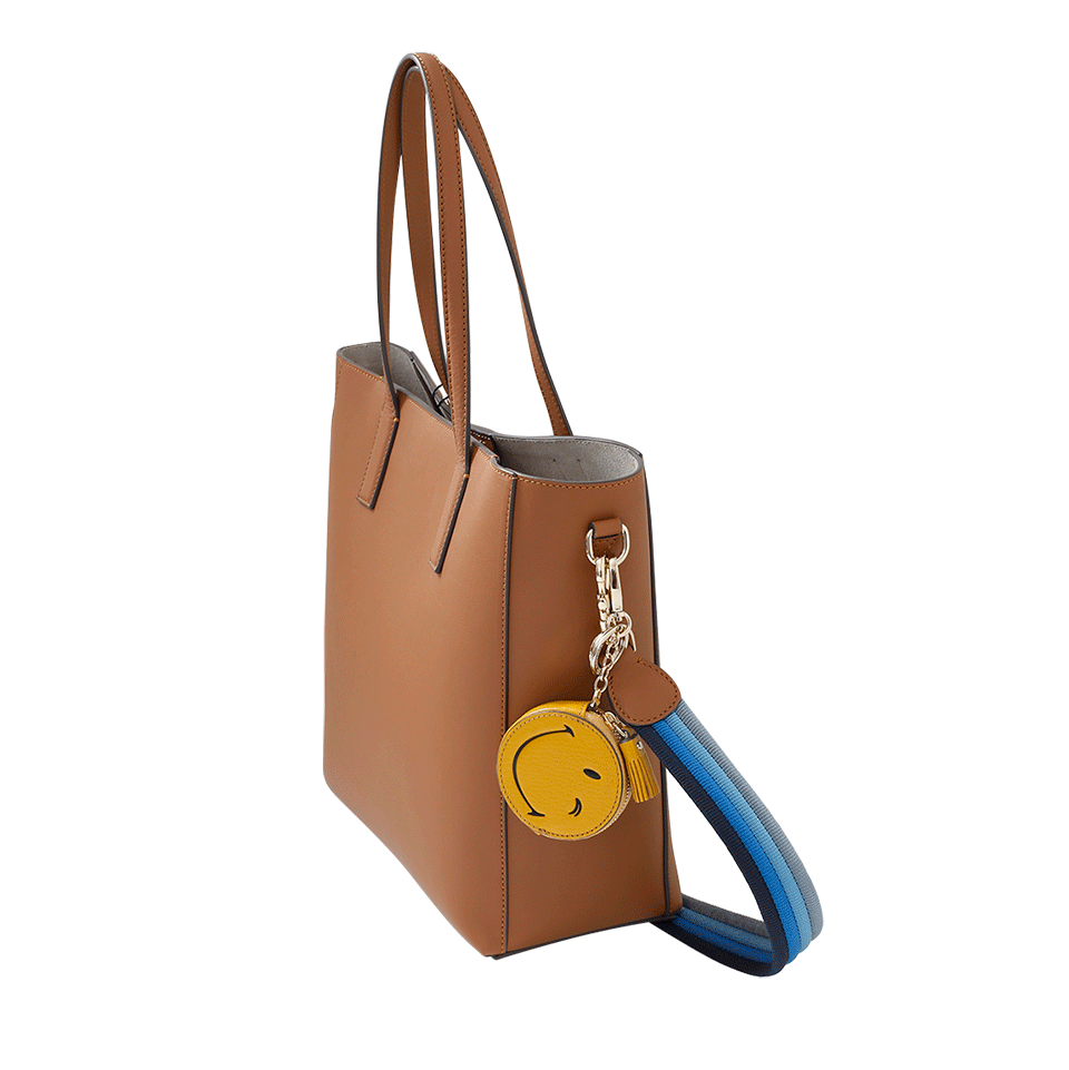 ANYA HINDMARCH-Ebury Smiley Featherweight Tote-CARAMEL