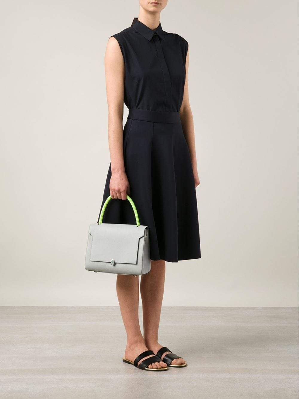 ANYA HINDMARCH-Bathurst Small Satchel-LGHT BLU