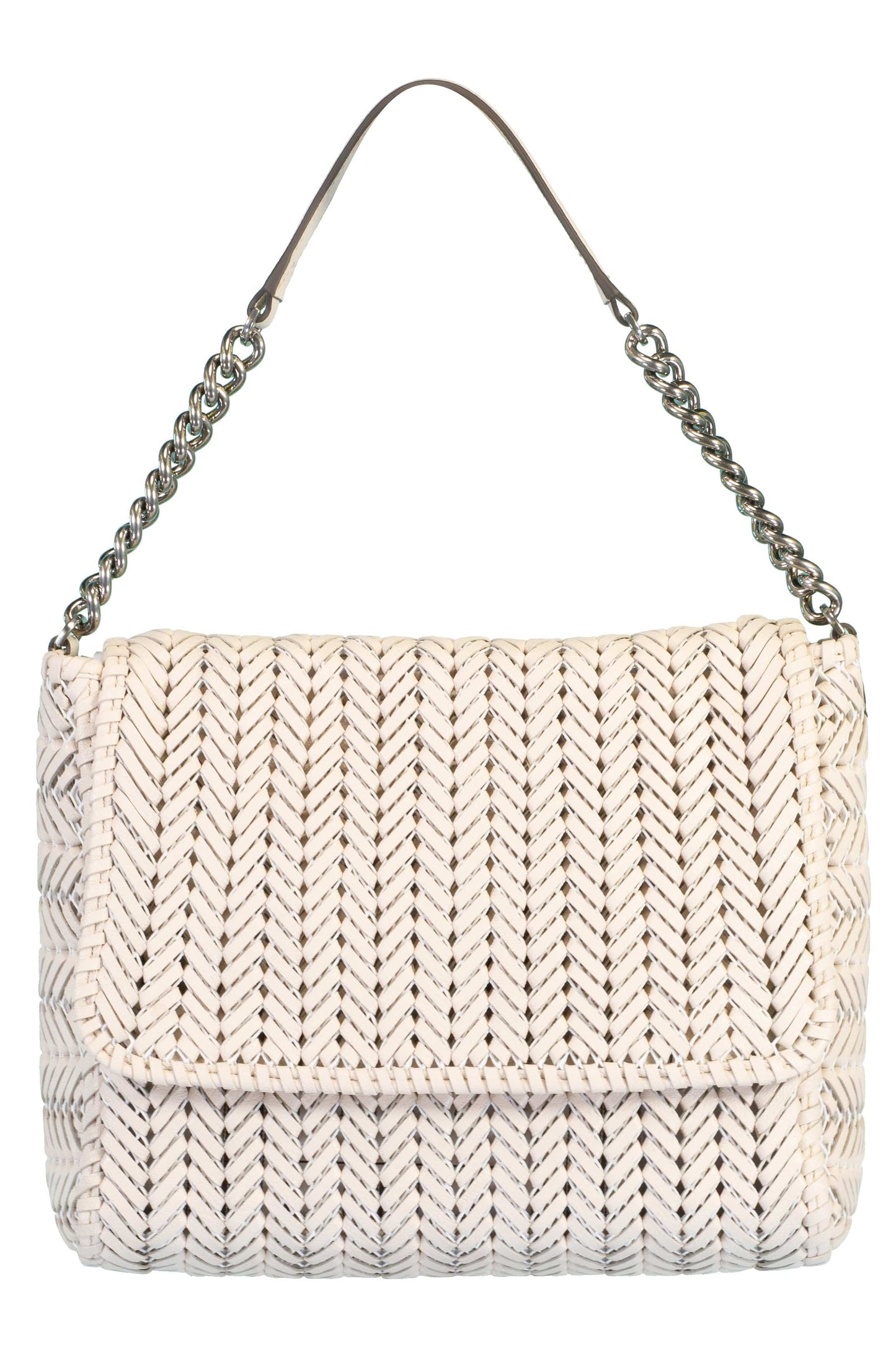 ANYA HINDMARCH-The Neeson Chain Shoulder Bag-CHALK
