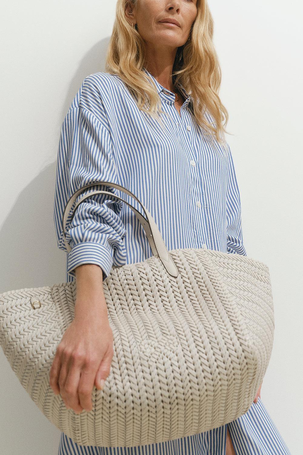 The Neeson Square Tote-CHALK-O/S-HANDBAGTOTES-ANYA HINDMARCH