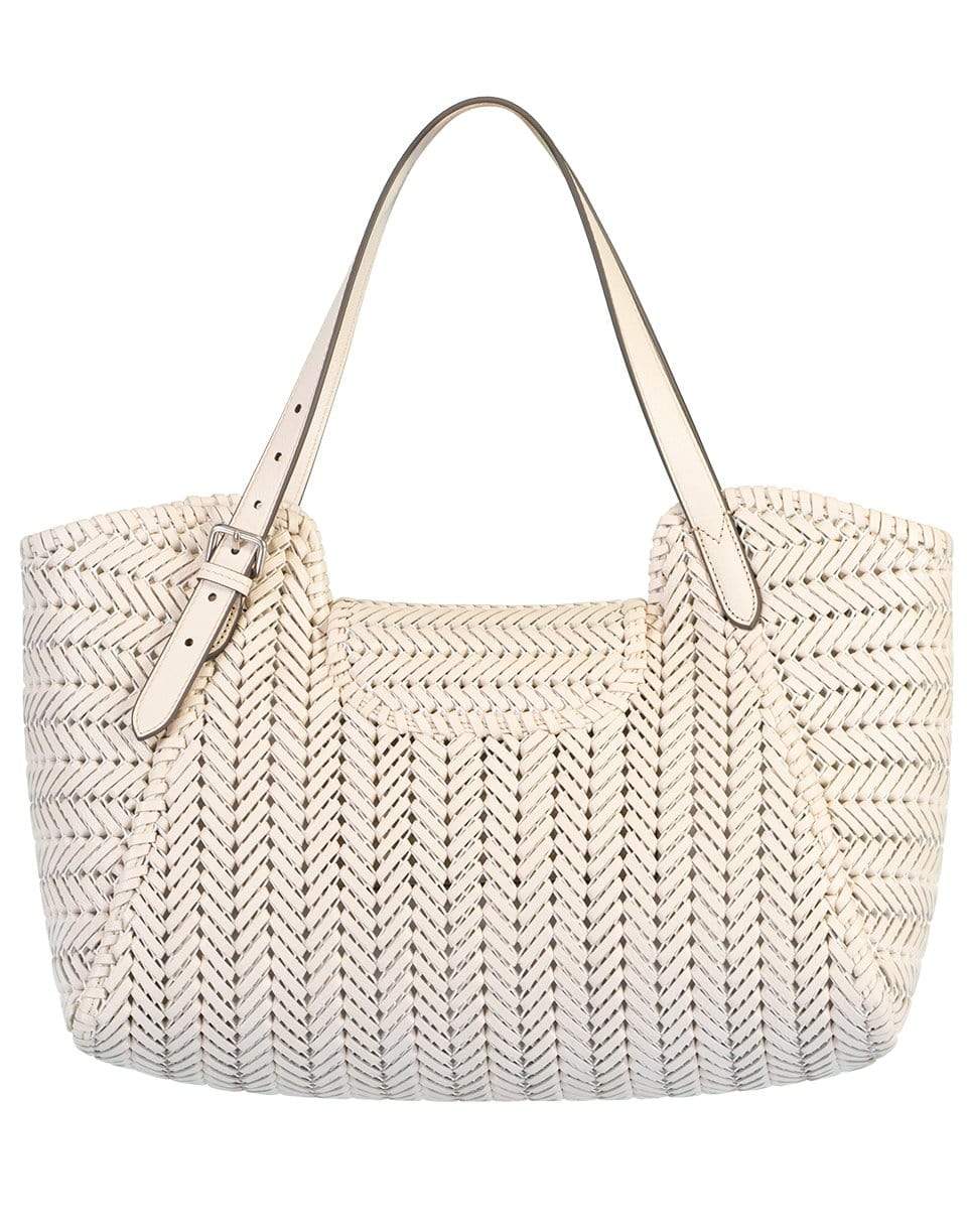 ANYA HINDMARCH-The Neeson Tassel Tote-CHALK