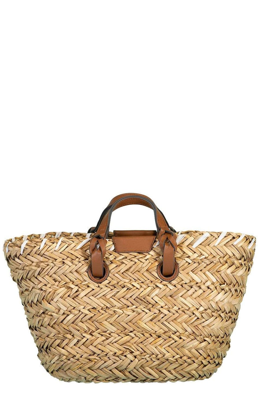 ANYA HINDMARCH-Small Paper Eyes Basket Seagrass-NATRL