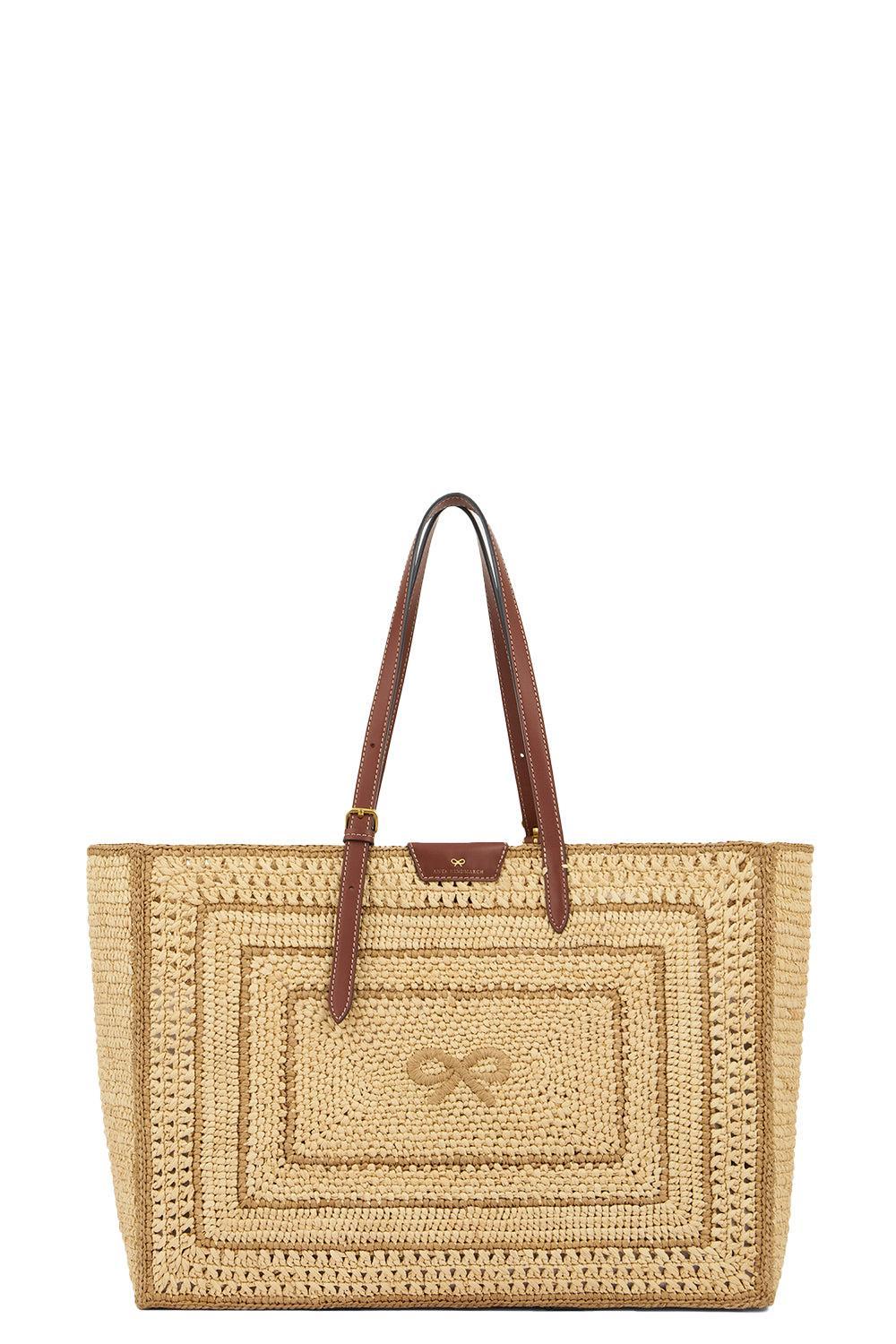 East West Bow Tote-NATURAL-O/S-HANDBAGTOTES-ANYA HINDMARCH