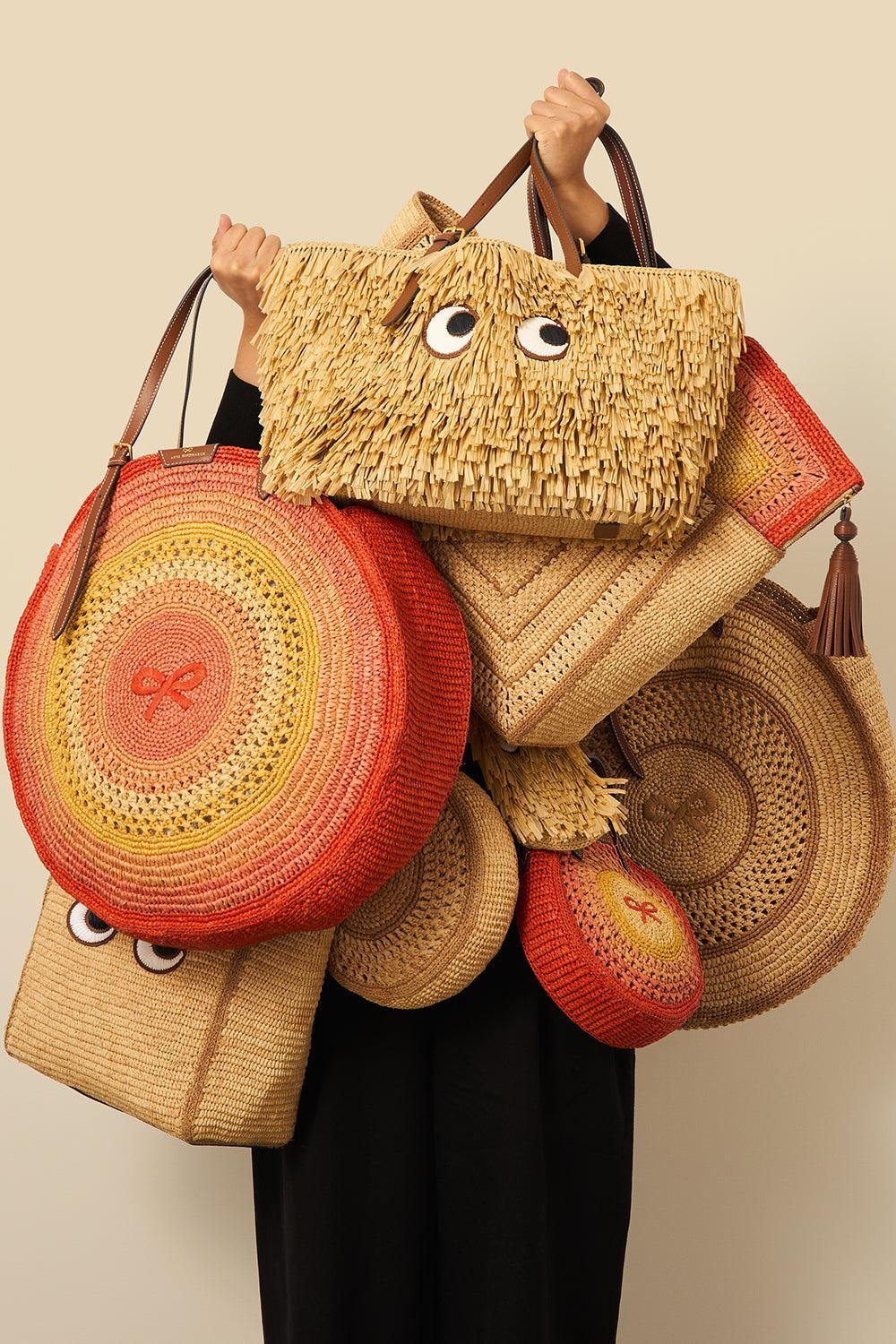 Round Bow Tote-ORANGE MULTI-O/S-HANDBAGTOTES-ANYA HINDMARCH