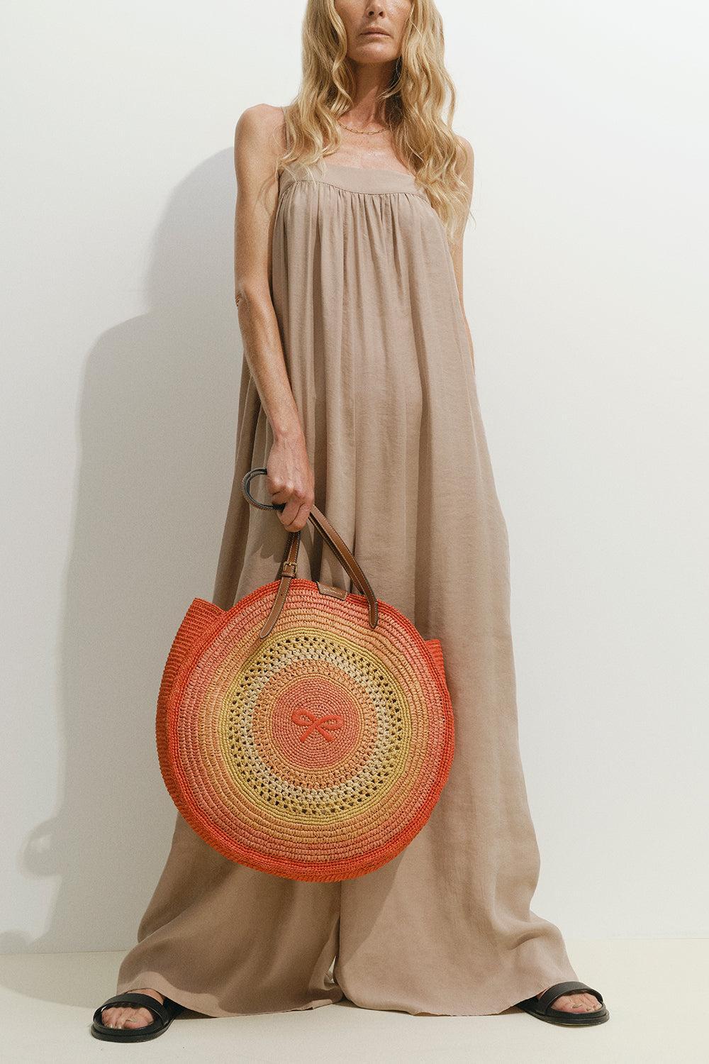 Round Bow Tote-ORANGE MULTI-O/S-HANDBAGTOTES-ANYA HINDMARCH