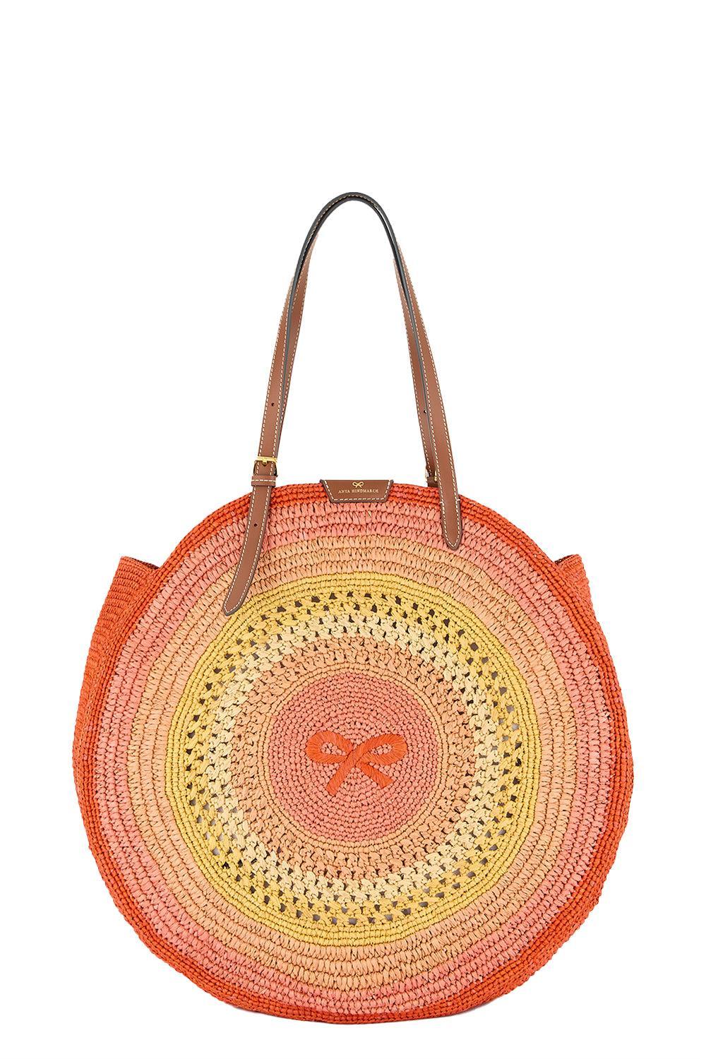Round Bow Tote-ORANGE MULTI-O/S-HANDBAGTOTES-ANYA HINDMARCH