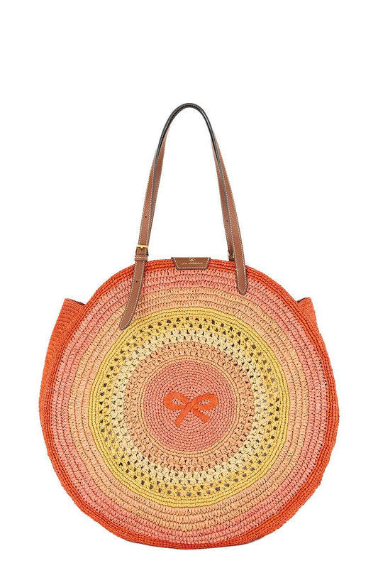 Round Bow Tote-ORANGE MULTI-O/S-HANDBAGTOTES-ANYA HINDMARCH