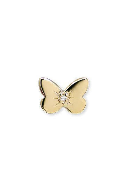 Amanda Mini Butterfly Stud Earring-YELLOW GOLD-JEWELRYFINE JEWELEARRING-ANZIE