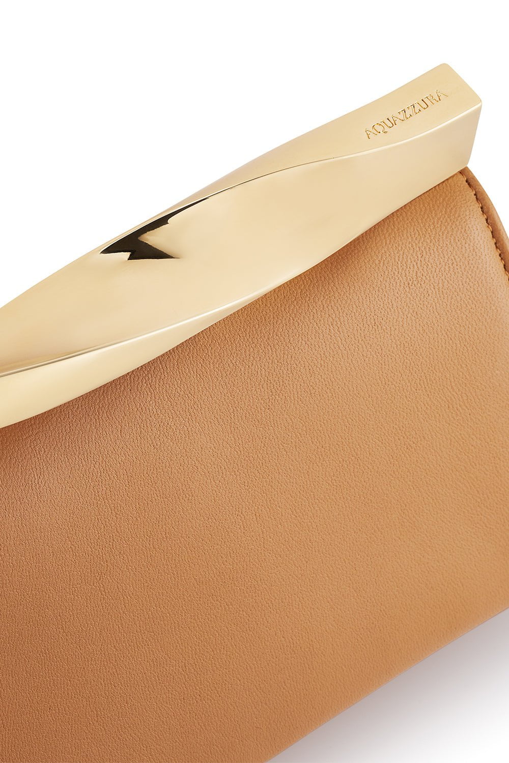 AQUAZZURA-Mini Twist Clutch - Praline-PRLN/GLD