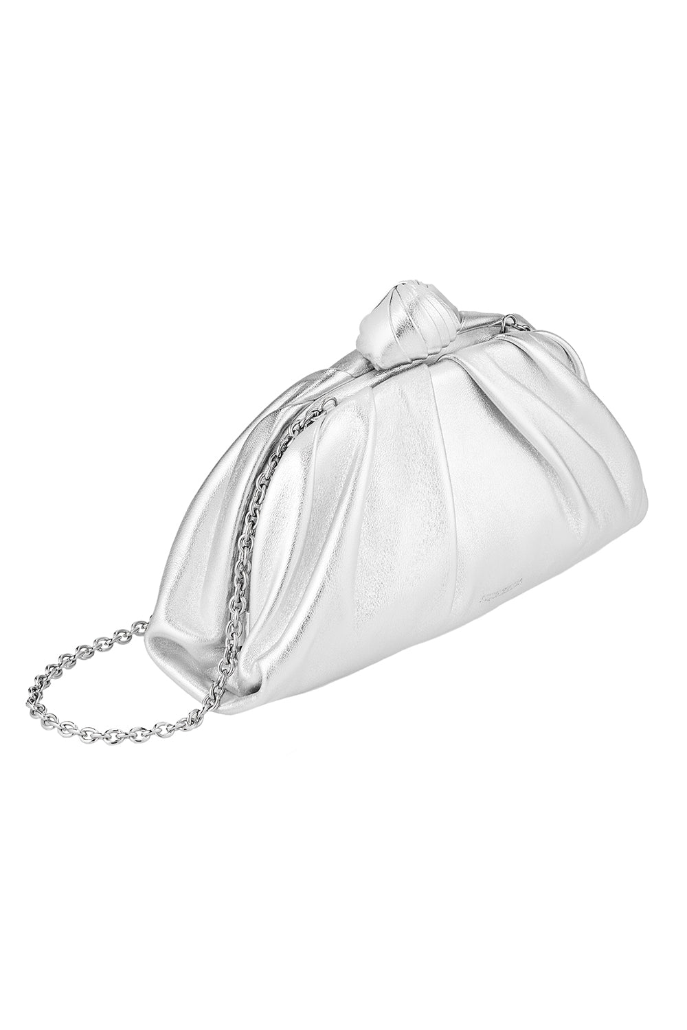  Cocoon Mini Pouch Bag - Silver Palladium-SILVER-HANDBAGCLUTCHES-AQUAZZURA 