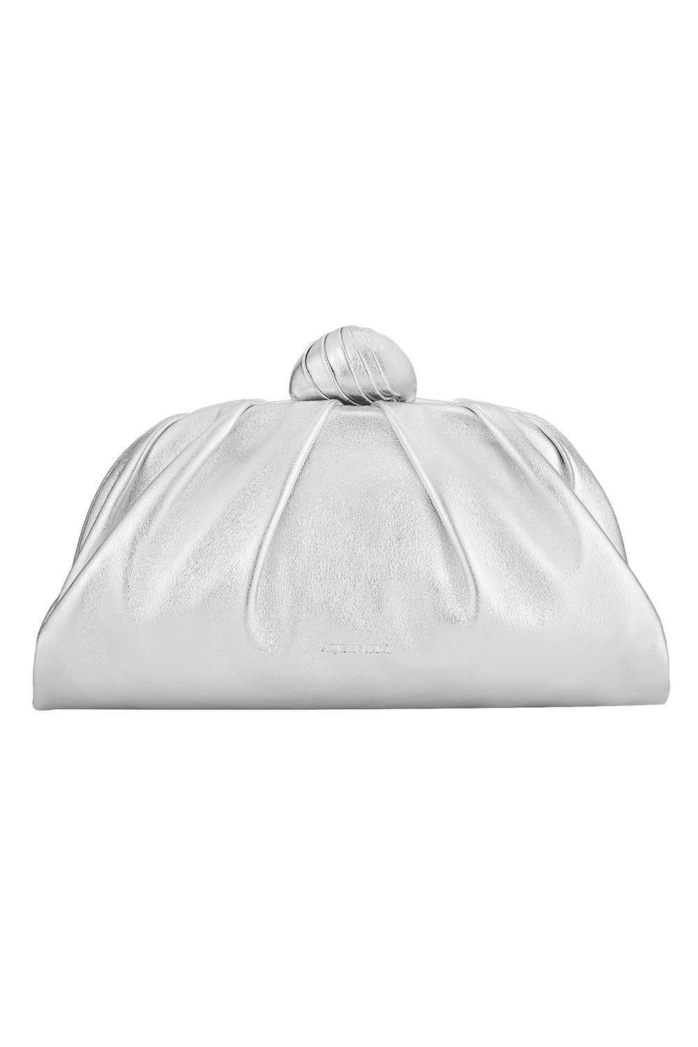  Cocoon Mini Pouch Bag - Silver Palladium-SILVER-HANDBAGCLUTCHES-AQUAZZURA 