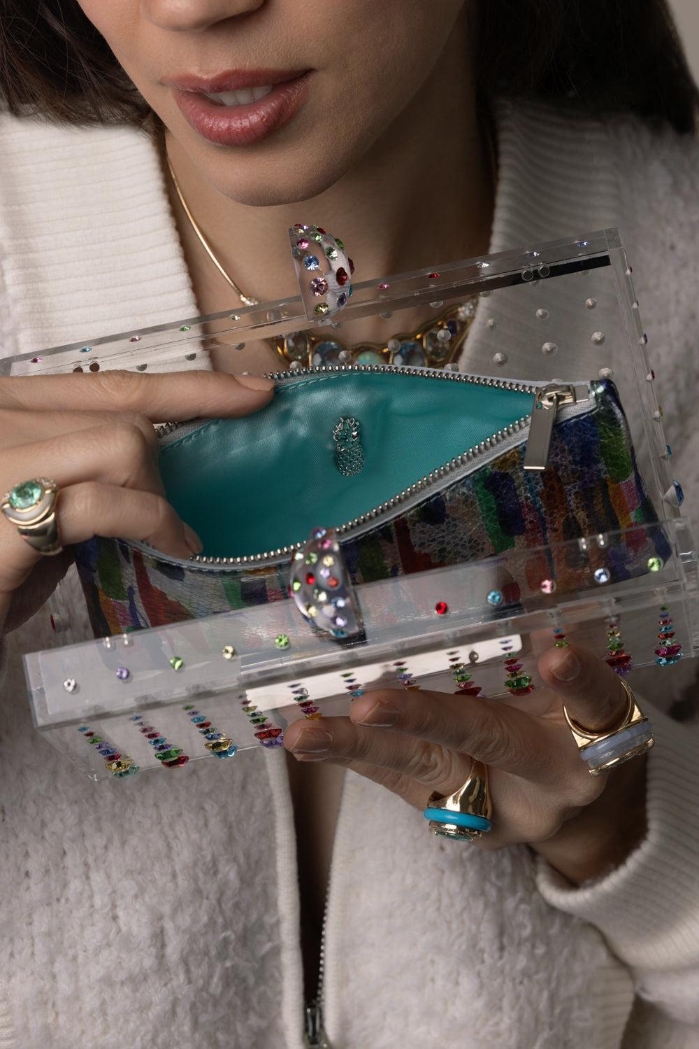 Tequila Clutch - Rainbow-TRNRNBWP-O/S-HANDBAGCLUTCHES-AQUAZZURA