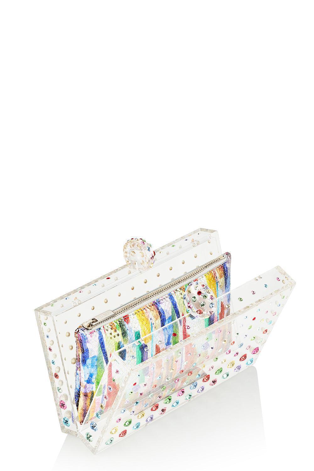 Tequila Clutch - Rainbow-TRNRNBWP-O/S-HANDBAGCLUTCHES-AQUAZZURA