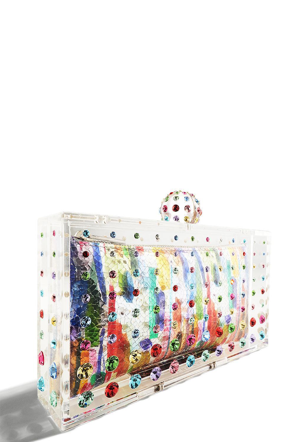 Tequila Clutch - Rainbow-TRNRNBWP-O/S-HANDBAGCLUTCHES-AQUAZZURA