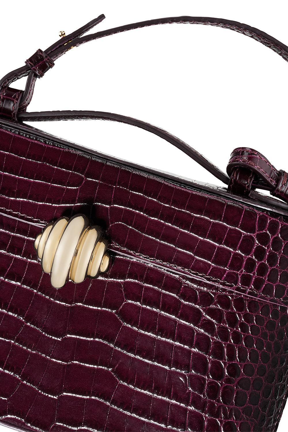 Belgravia Vanity Crossbody Bag - Plum Gold-PURPLE-HANDBAGSHOULDER-AQUAZZURA