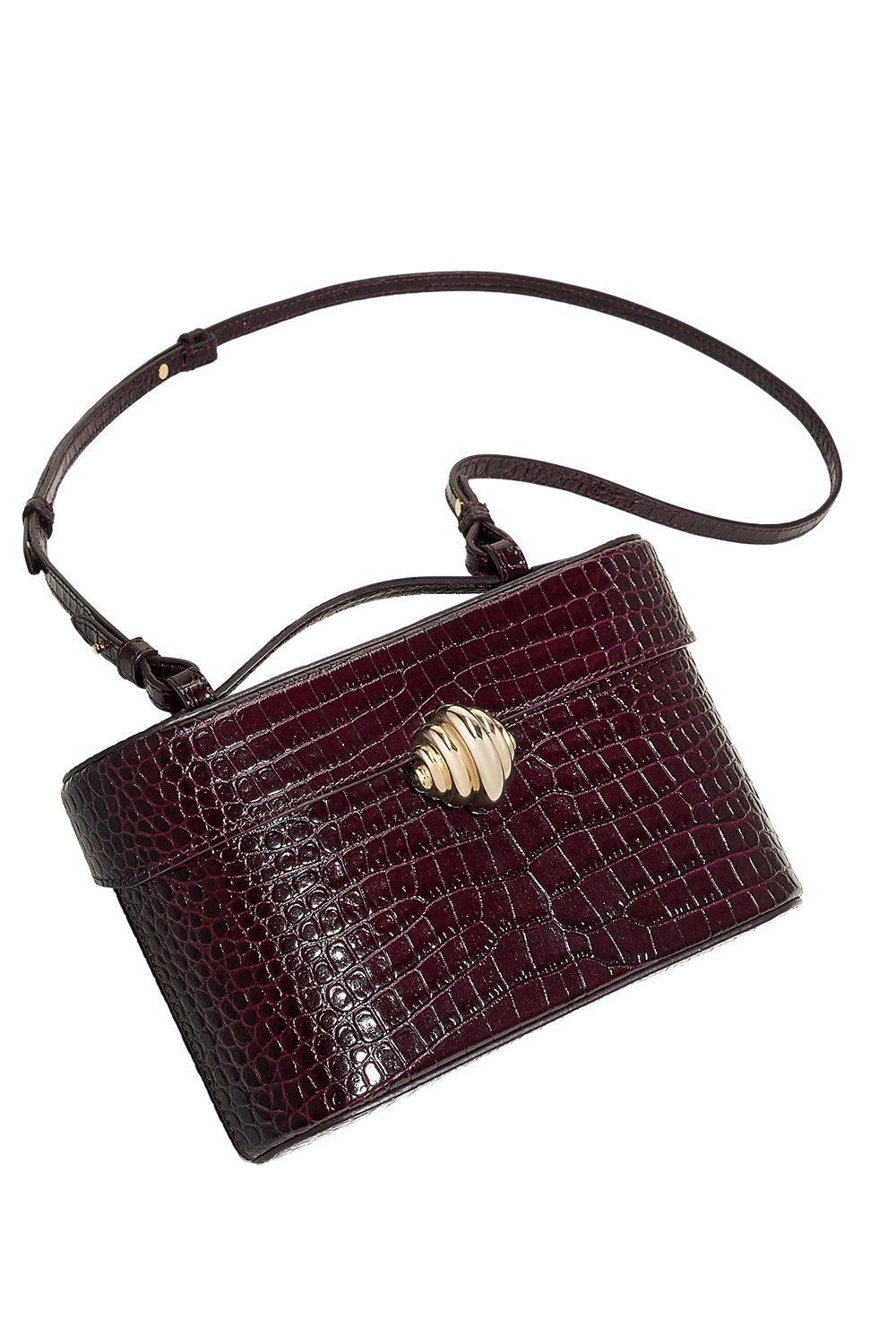 Belgravia Vanity Crossbody Bag - Plum Gold-PURPLE-HANDBAGSHOULDER-AQUAZZURA