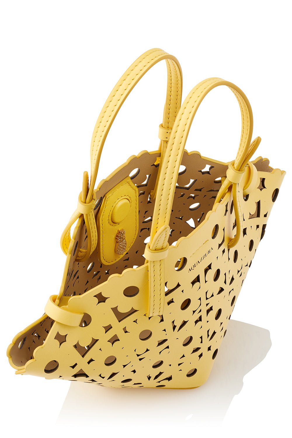 AQUAZZURA-Daisy Mini Tote - Limoncello-LIMONCLL