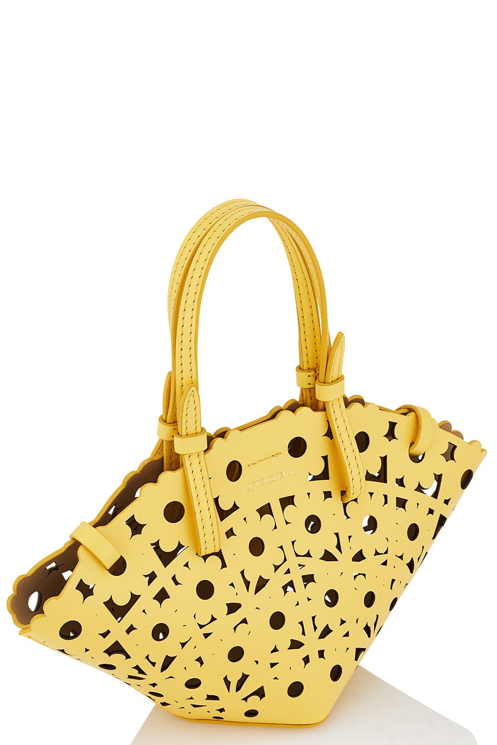 AQUAZZURA-Daisy Mini Tote - Limoncello-LIMONCLL