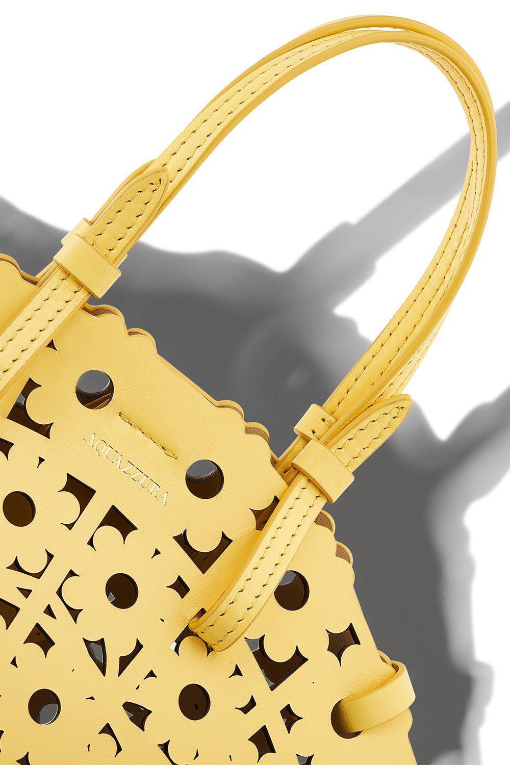 AQUAZZURA-Daisy Mini Tote - Limoncello-LIMONCLL