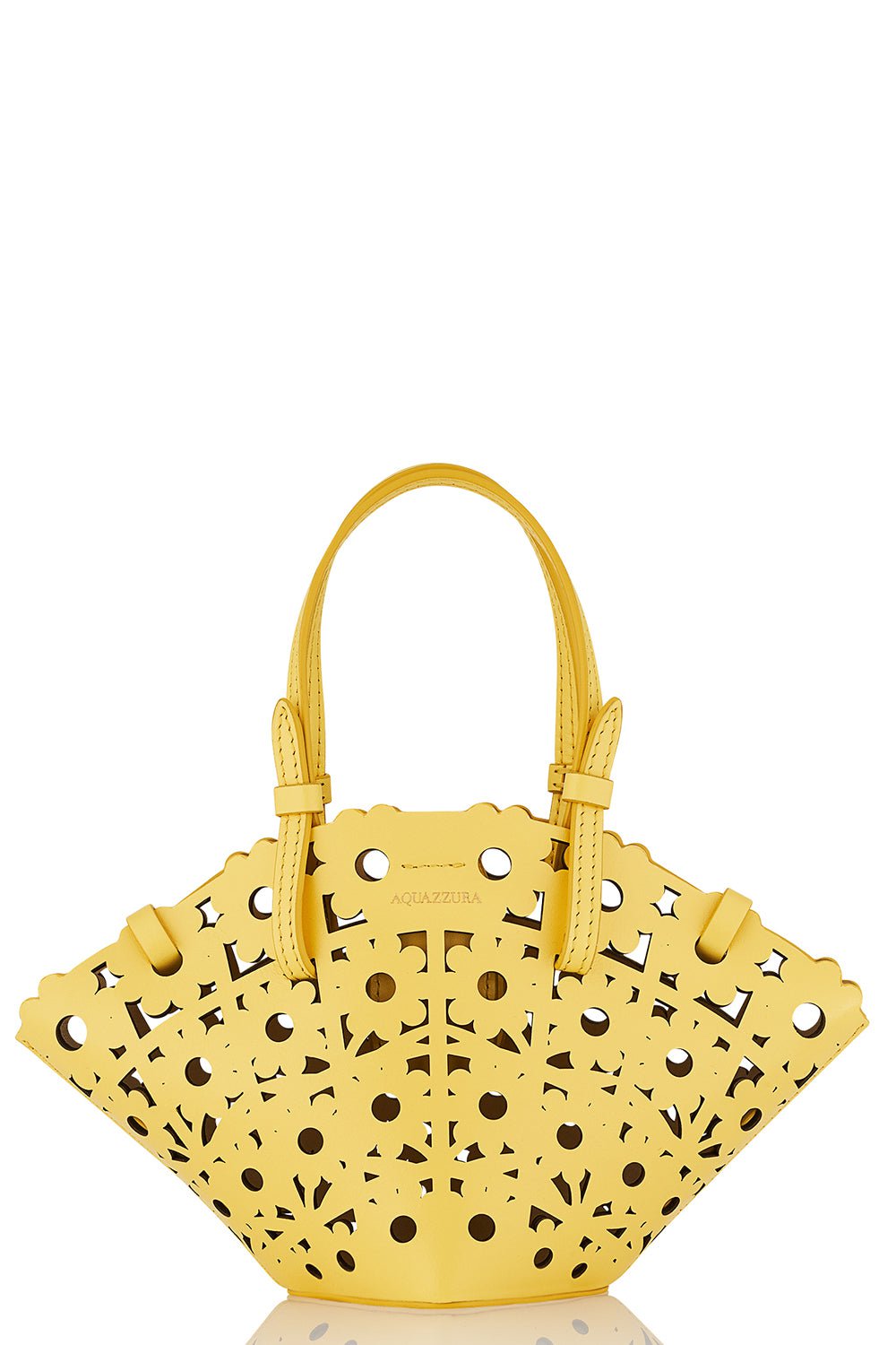 AQUAZZURA-Daisy Mini Tote - Limoncello-LIMONCLL