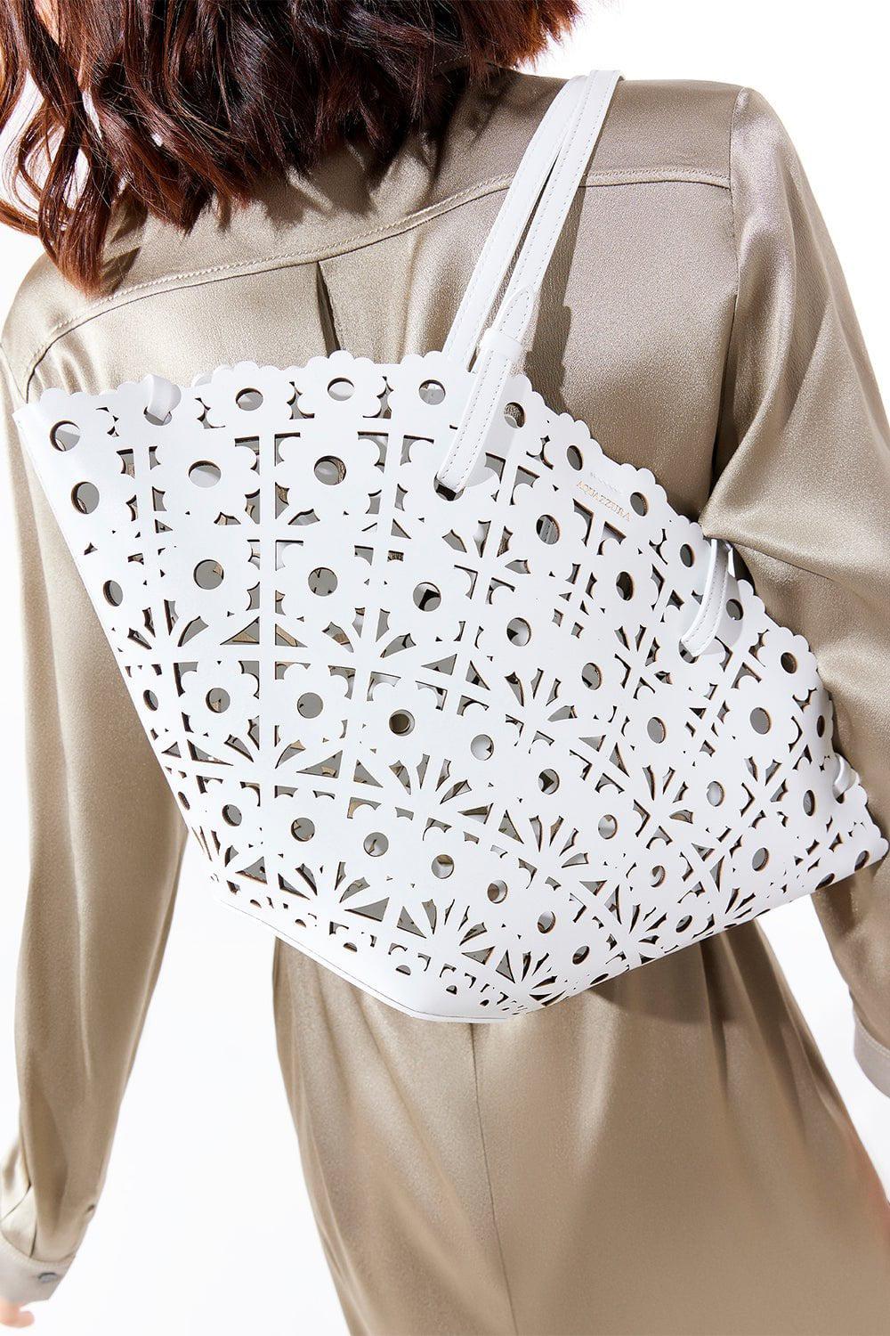 AQUAZZURA-Daisy Tote - White-WHITE