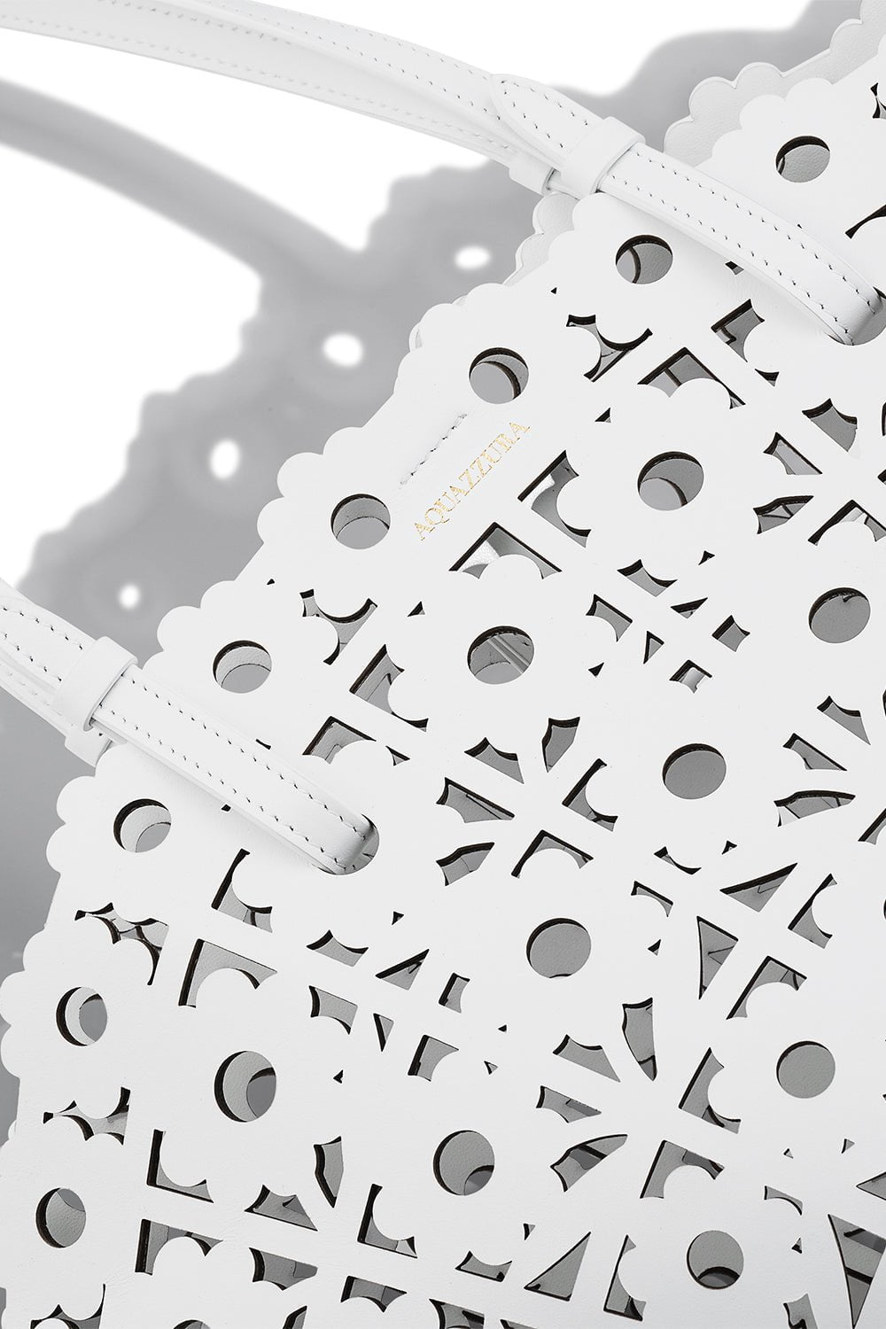 AQUAZZURA-Daisy Tote - White-WHITE