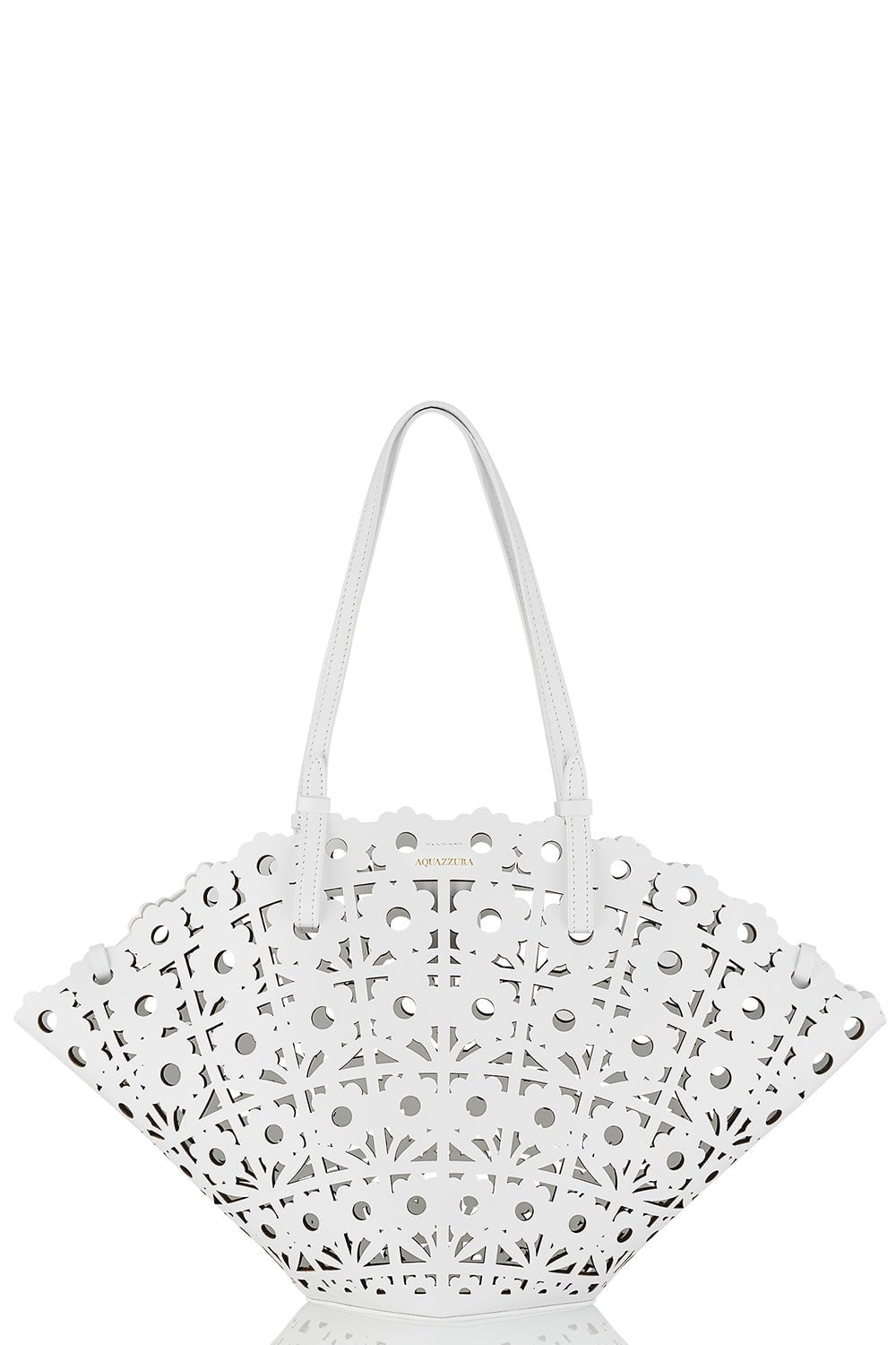 AQUAZZURA-Daisy Tote - White-WHITE